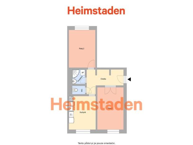 Pronájem bytu 2+1, Ostrava - Moravská Ostrava, Bachmačská, 53 m2