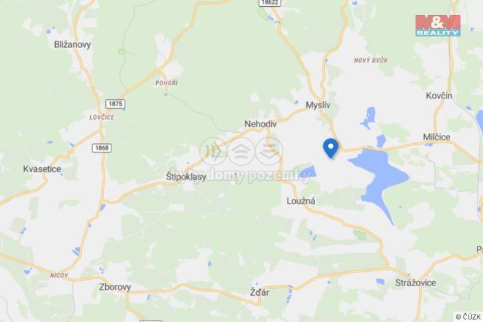 Prodej pole, Myslív - Loužná, 7612 m2