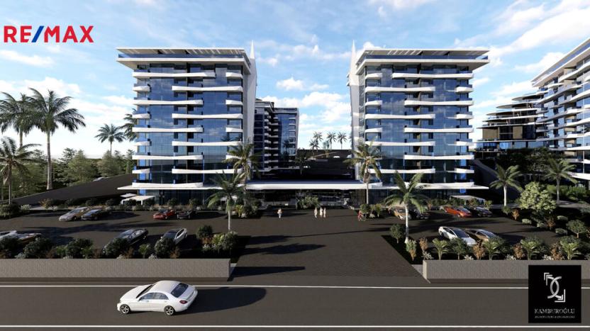 Prodej bytu 1+1, Avsallar,Turecko, 44 m2