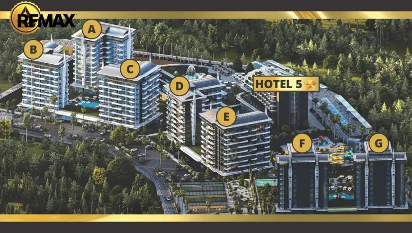 Prodej bytu 1+1, Avsallar,Turecko, 44 m2