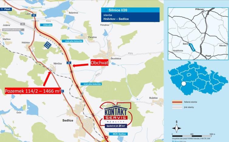 Prodej pozemku pro bydlení, Sedlice - Němčice, 1466 m2