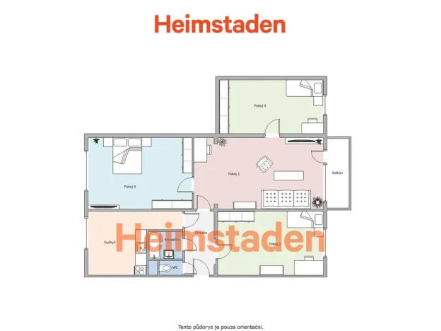 Pronájem bytu 4+1, Havířov - Město, Mánesova, 83 m2