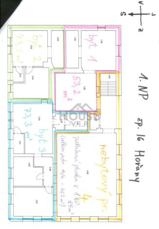 Prodej bytu 2+kk, Hořany, 45 m2