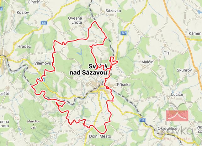 Prodej komerčního pozemku, Světlá nad Sázavou, Zámecká, 2500 m2