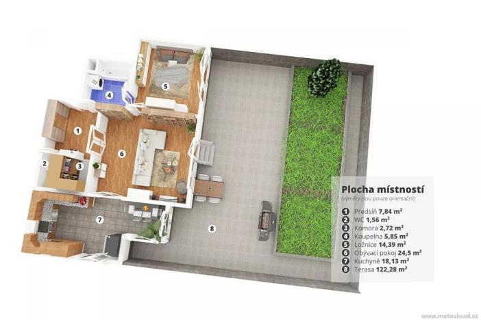 Prodej bytu 2+1, Praha - Záběhlice, Hyacintová, 197 m2