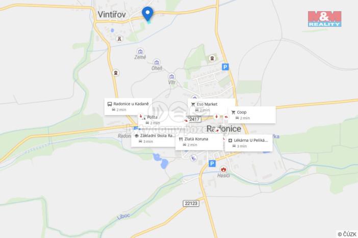 Prodej pozemku pro bydlení, Radonice - Vintířov, 1044 m2