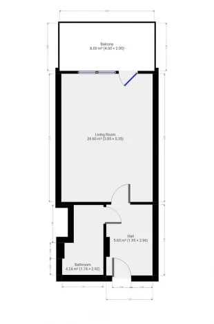 Pronájem bytu 1+kk, Praha - Vysočany, Podkovářská, 30 m2