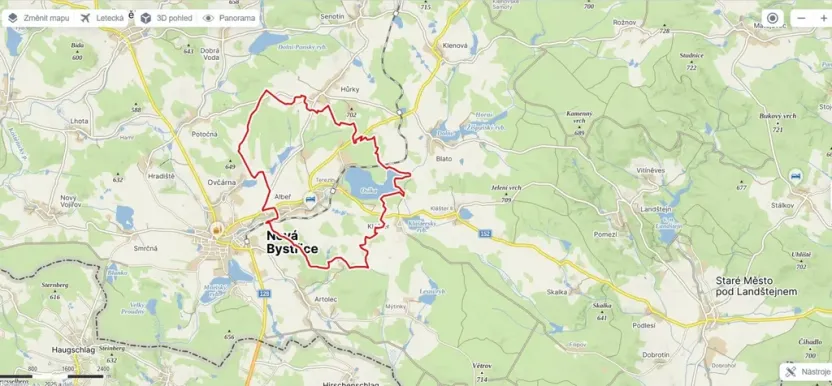 Prodej pozemku pro bydlení, Nová Bystřice - Albeř, 1074 m2