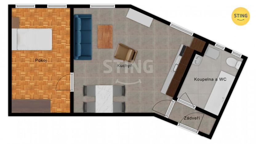 Prodej bytu 2+kk, Hanušovice, Hlavní, 45 m2