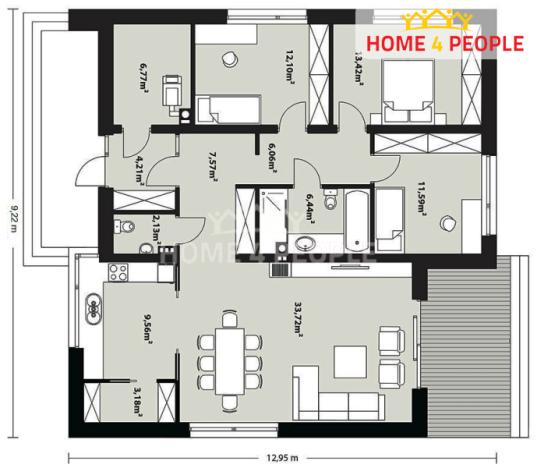Prodej domu na klíč, Uherský Brod - Těšov, Losy, 120 m2