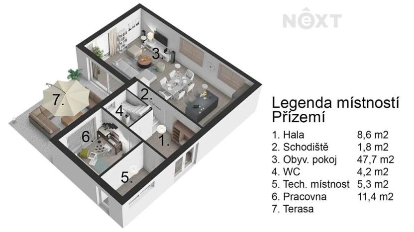 Prodej rodinného domu, Drnholec, 157 m2