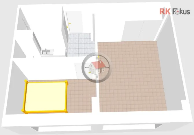 Pronájem bytu 2+kk, Třebíč - Borovina, Řípovská, 33 m2