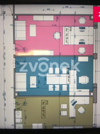 Pronájem kanceláře, Kroměříž - Kotojedy, 32 m2