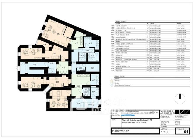Prodej kanceláře, Olomouc, Kollárovo nám., 200 m2