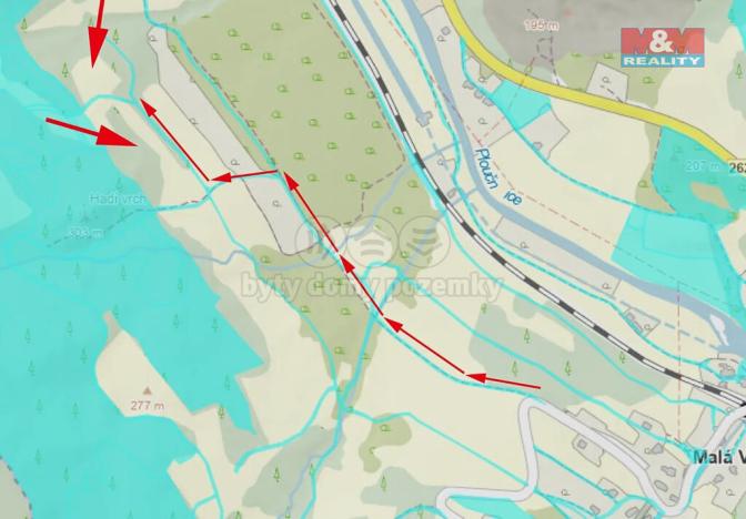 Prodej louky, Malá Veleň, 14355 m2