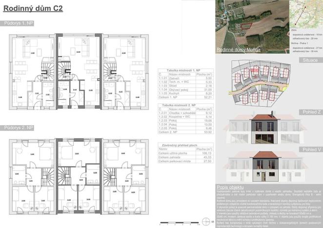 Prodej rodinného domu, Mořina, 106 m2