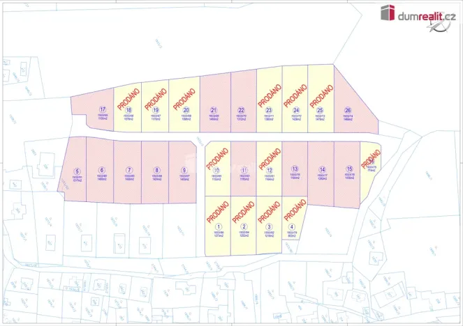 Prodej pozemku pro bydlení, Tři Sekery - Krásné, 1164 m2