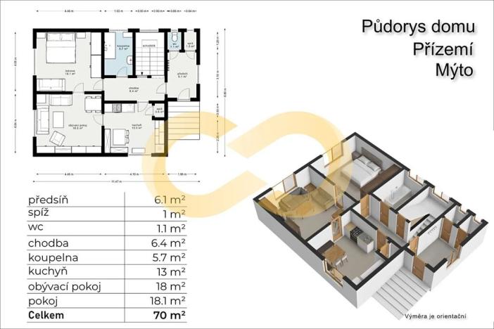 Prodej rodinného domu, Mýto, Letná II, 136 m2
