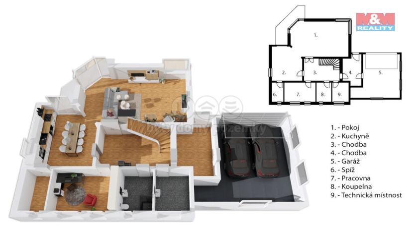 Prodej rodinného domu, Horoměřice, Benedikta Roezla, 310 m2