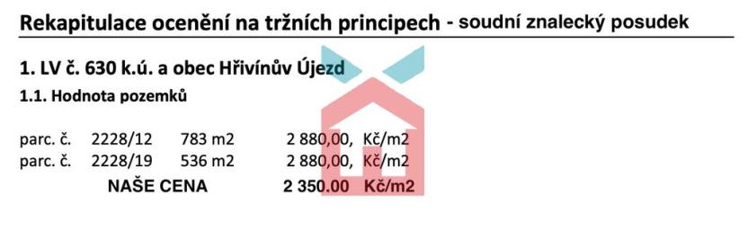 Prodej pozemku pro bydlení, Hřivínův Újezd, 783 m2