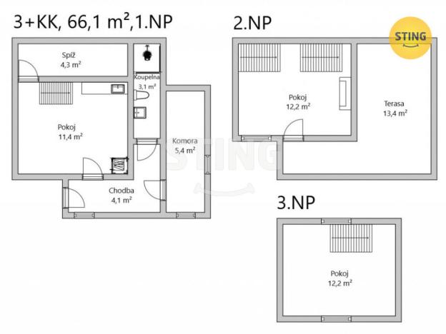 Prodej chaty, Břestek, 66 m2