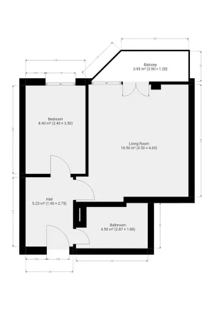 Pronájem bytu 2+kk, Praha - Kyje, Pelušková, 37 m2