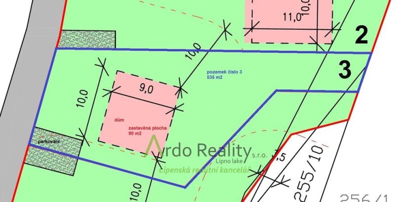 Prodej pozemku pro bydlení, Frymburk, 535 m2