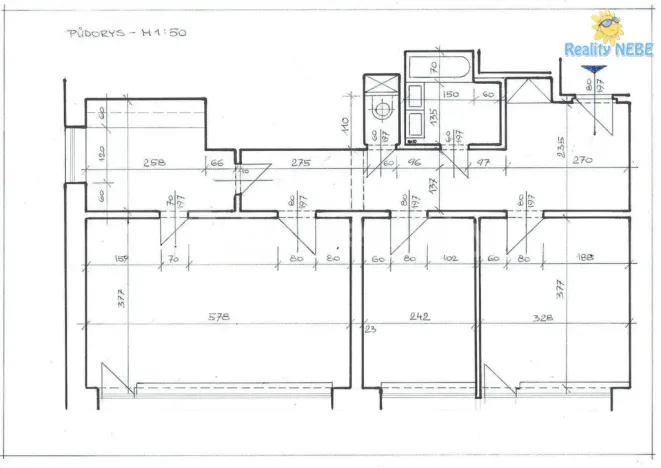 Pronájem bytu 3+1, Praha - Michle, Pod dálnicí, 75 m2