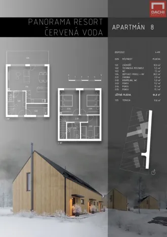 Prodej chaty, Červená Voda, 84 m2