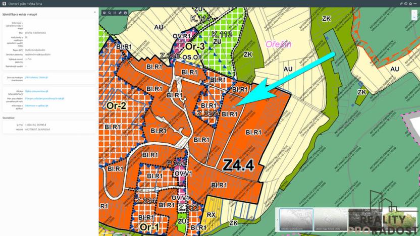 Prodej pozemku pro bydlení, Brno - Ořešín, Odlehlá, 732 m2