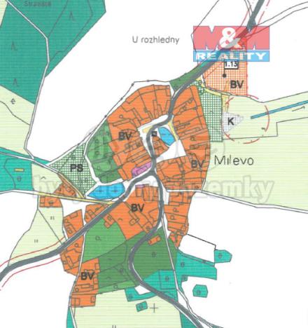Prodej pozemku pro bydlení, Kladruby - Milevo, 522 m2