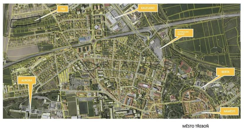 Prodej pozemku pro bydlení, Třeboň, 922 m2