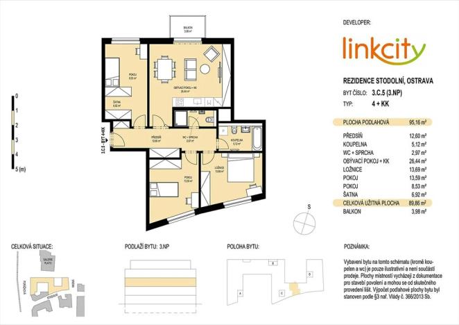 Prodej bytu 4+kk, Ostrava, Stodolní, 99 m2