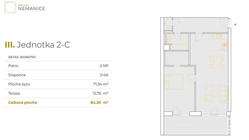 Prodej bytu 2+kk, České Budějovice, K. Šatala, 64 m2