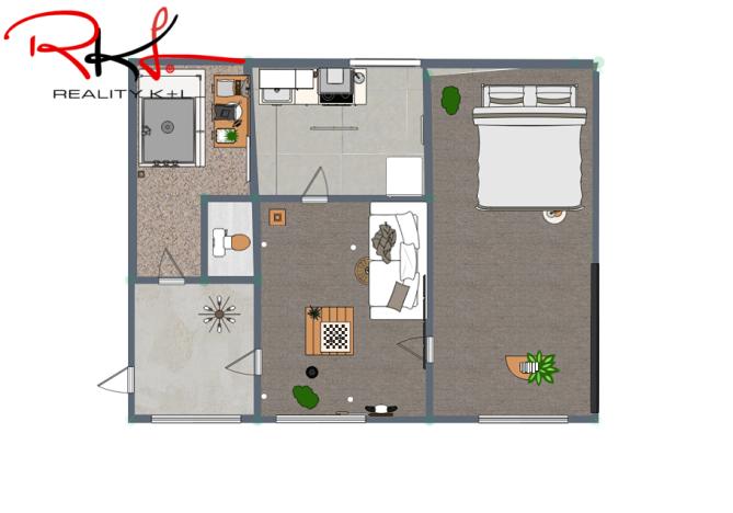 Pronájem bytu 2+1, Roudnice nad Labem, Havlíčkova, 70 m2