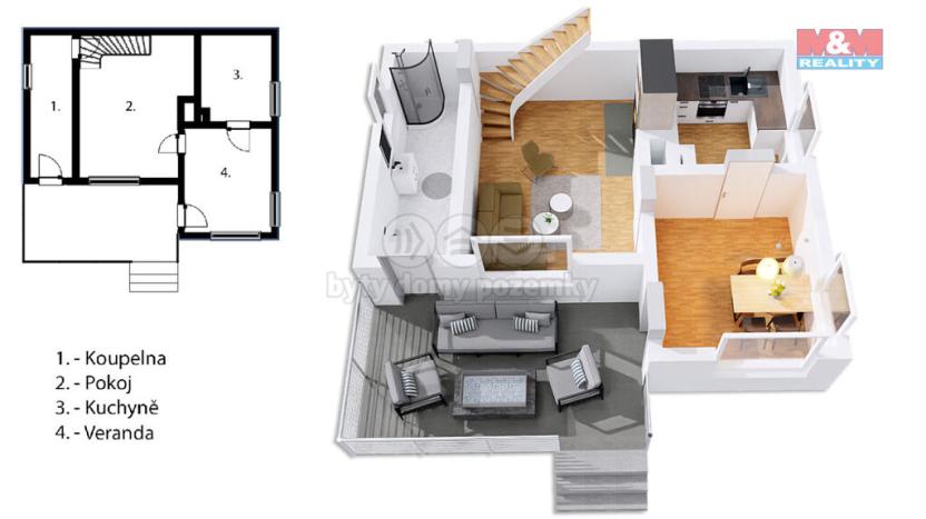 Prodej chaty, Zbraslavice, 67 m2