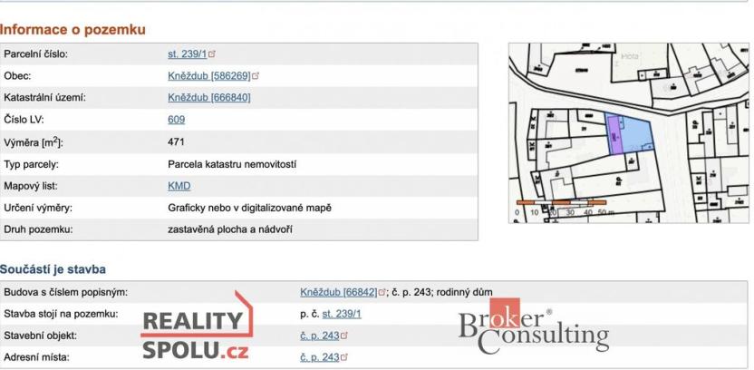 Prodej rodinného domu, Kněždub, 82 m2
