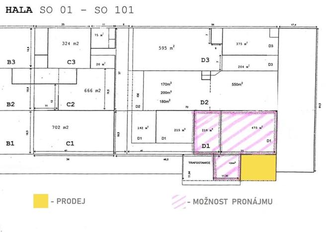 Prodej výrobních prostor, Olomouc, Železniční, 192 m2