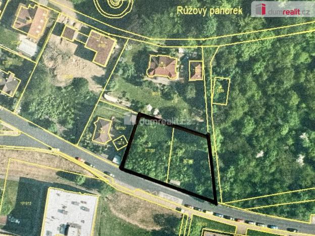 Prodej pozemku pro bydlení, Cheb, Dvořákova, 1431 m2