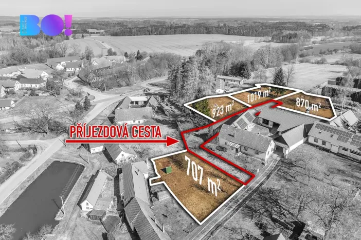 Prodej pozemku pro bydlení, Jindřichův Hradec - Děbolín, 1019 m2