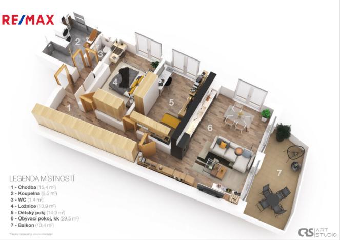 Prodej bytu 3+kk, Vrchlabí, Papírenská, 86 m2