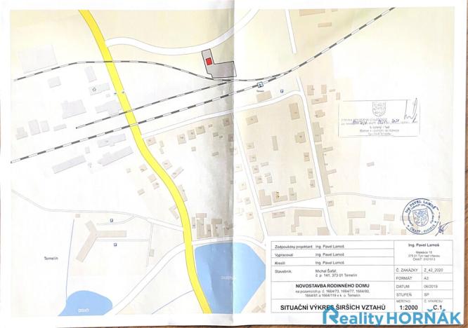 Prodej pozemku pro bydlení, Temelín, 1733 m2