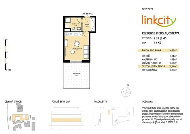 Prodej bytu 1+kk, Ostrava, Stodolní, 49 m2