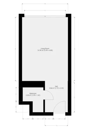 Pronájem bytu 1+kk, Praha - Střížkov, Děčínská, 24 m2