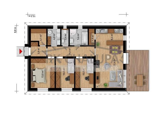 Prodej rodinného domu, Dasný, 104 m2