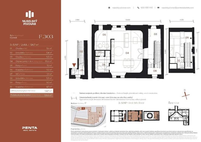 Prodej bytu 2+kk, Praha - Nusle, Bělehradská, 124 m2