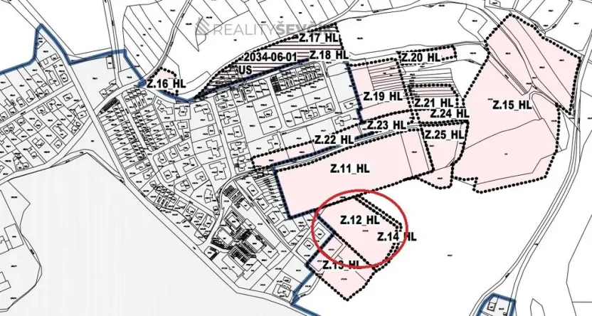 Prodej pozemku pro bydlení, Hluboká nad Vltavou, Lesní, 1050 m2