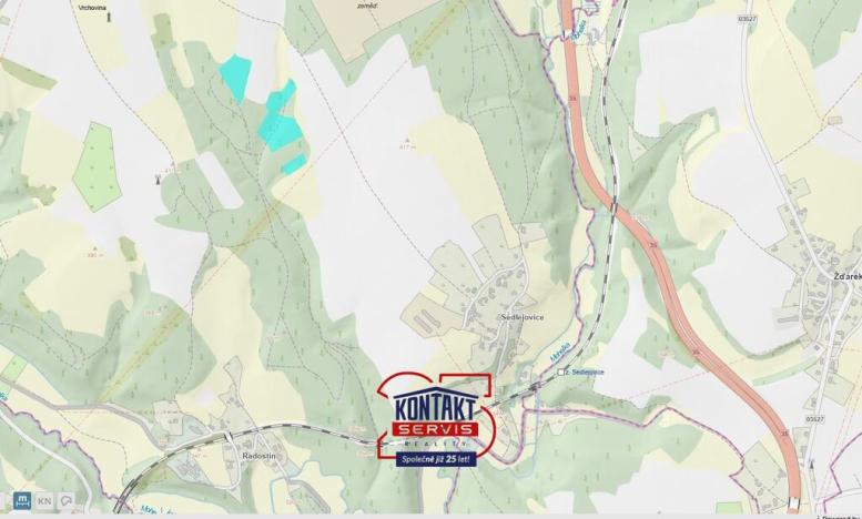 Prodej lesa, Sychrov - Radostín, 30767 m2