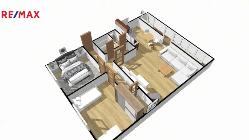 Prodej bytu 3+1, Nový Hrádek, Sokolská, 81 m2