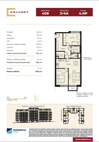 Prodej bytu 3+kk, Brno, Staňkova, 81 m2